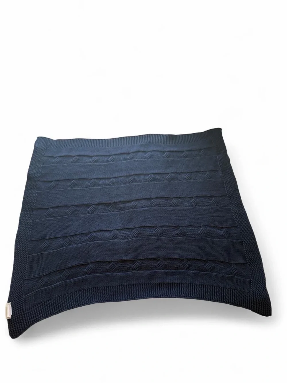 Pottery Barn Kids Navy Cable-Knit Crewneck Sweater